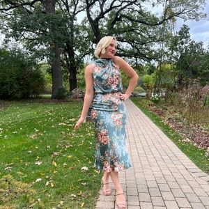 Hello Molly Bridesmaid Floral Dress Size Small